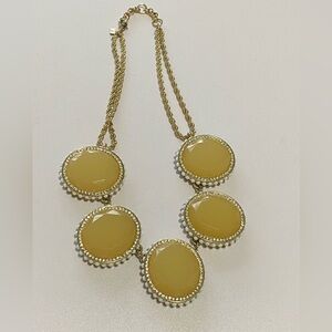 Banana Republic Gold Necklace with Yellow Accents